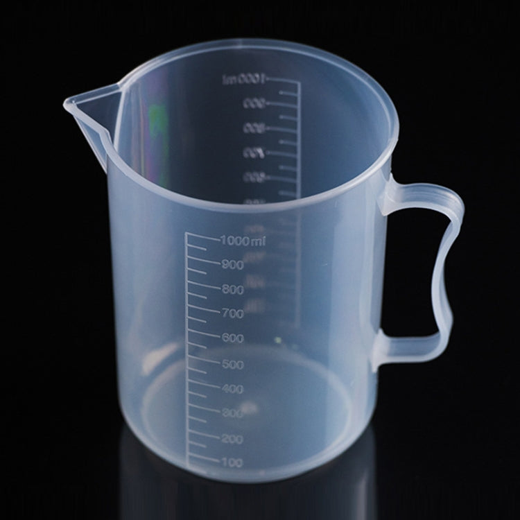 Bình nhựa PP mỏng 1000ml cốc đo kỹ thuật số hình trụ thước đo kính dụng cụ phòng thí nghiệm, Cốc đo 1000ml