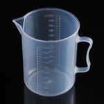 Bình nhựa PP mỏng 1000ml cốc đo kỹ thuật số hình trụ thước đo kính dụng cụ phòng thí nghiệm, Cốc đo 1000ml