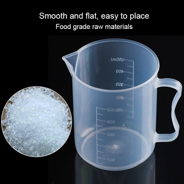Bình nhựa PP 500ml, cốc đo kỹ thuật số hình trụ, thước đo, dụng cụ phòng thí nghiệm, 500ml