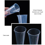 10 cái bình nhựa PP 100ml đạt chuẩn thực phẩm, cốc đo hình nón kỹ thuật số, thước đo hình trụ, dụng cụ phòng thí nghiệm, 100ml