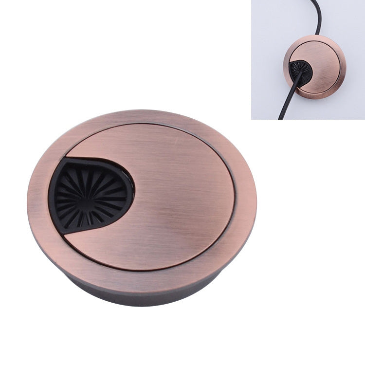 Nắp Lỗ Hộp Ren Tròn Hợp Kim Kẽm Cho Bàn Máy Tính Để Bàn, Đường Kính Lỗ: 80mm (Đồng Xanh), 80mm