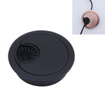 Nắp Lỗ Hộp Ren Tròn Hợp Kim Kẽm Cho Bàn Máy Tính Để Bàn, Đường Kính Lỗ: 80mm (Đồng Xanh), 80mm