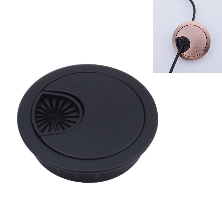 Nắp Lỗ Hộp Ren Tròn Hợp Kim Kẽm Cho Bàn Máy Tính Để Bàn, Đường Kính Lỗ: 80mm (Đồng Xanh), 80mm