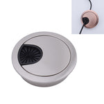 Nắp Lỗ Hộp Ren Tròn Hợp Kim Kẽm Cho Bàn Máy Tính Để Bàn, Đường Kính Lỗ: 80mm (Đồng Xanh), 80mm