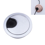 Nắp Lỗ Hộp Ren Tròn Hợp Kim Kẽm Cho Bàn Máy Tính Để Bàn, Đường Kính Lỗ: 80mm (Đồng Xanh), 80mm