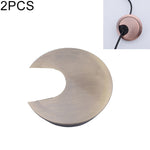 2 Cái Nắp Lỗ Hộp Ren Tròn Hợp Kim Kẽm Cho Bàn Máy Tính Để Bàn, Đường Kính Lỗ: 35mm (Vàng Sáng), 35mm Vàng Sáng, 35mm Đồng Xanh, 35mm Đồng Đỏ, 35mm Đen Mờ, 35mm Bạc Mờ, 35mm Thép Xước