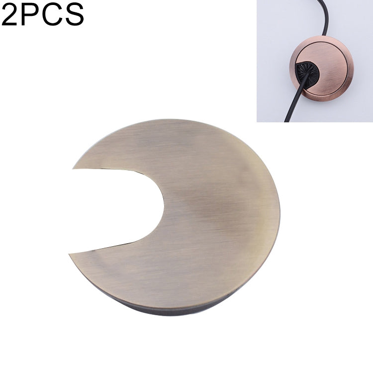 2 Cái Nắp Lỗ Hộp Ren Tròn Hợp Kim Kẽm Cho Bàn Máy Tính Để Bàn, Đường Kính Lỗ: 35mm (Vàng Sáng), 35mm Vàng Sáng, 35mm Đồng Xanh, 35mm Đồng Đỏ, 35mm Đen Mờ, 35mm Bạc Mờ, 35mm Thép Xước