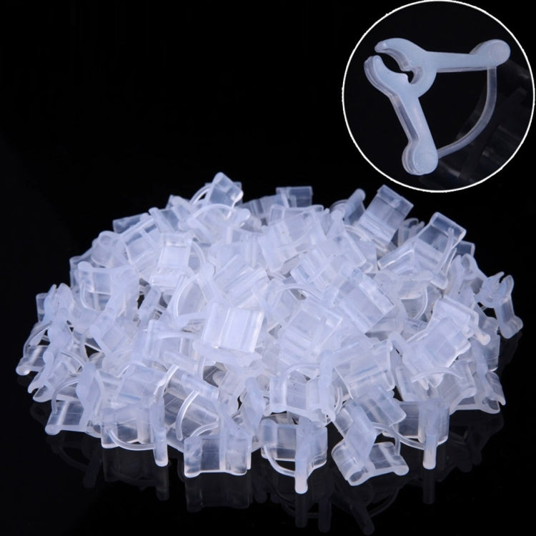 100 kẹp ghép cây nhựa trong suốt, kẹp ghép cây trồng, kẹp ghép cà chua, kẹp ghép cây