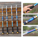 Cần câu carbon dài 2,1m du lịch tiện lợi, giao màu ngẫu nhiên, 2,1m
