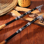 Cần câu carbon dài 2,1m du lịch tiện lợi, giao màu ngẫu nhiên, 2,1m