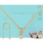 Vòng cổ thú cưng Dây đeo cổ chó Dây xích rắn Dây xích chó Dây xích kim loại chắc chắn, Chiều dài: 40cm, 40cm