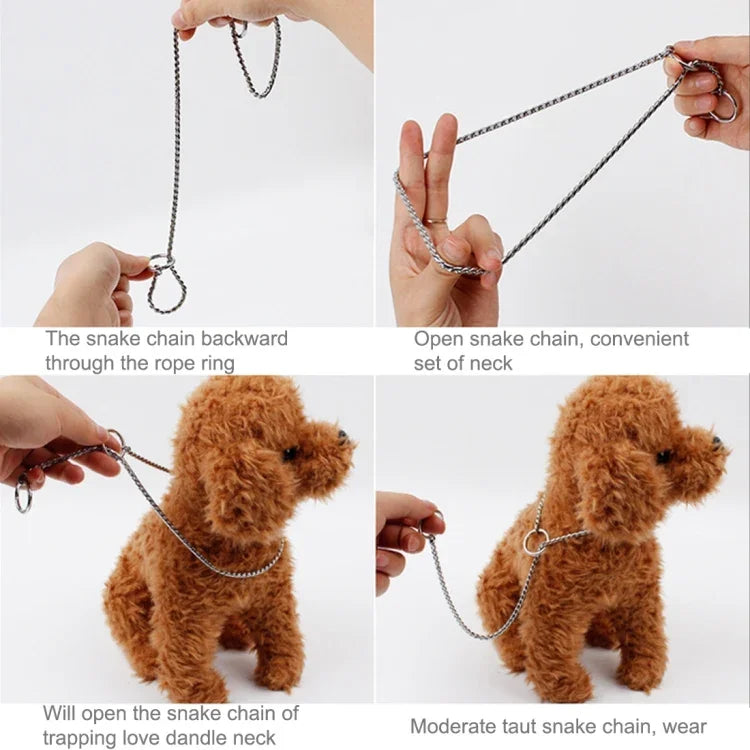 Dây xích P thú cưng 50cm x 3mm Vòng cổ thú cưng Dây đeo cổ chó Dây xích rắn Dây xích chó Vòng cổ chó, 50cm x 3mm