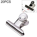 20 kẹp giấy tròn bằng thép không gỉ màu bạc 31mm, dùng để kẹp giấy, văn phòng phẩm