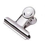 100 kẹp giấy tròn bằng thép không gỉ màu bạc 22mm, dùng để kẹp giấy, văn phòng phẩm