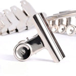 100 kẹp giấy tròn bằng thép không gỉ màu bạc 22mm, dùng để kẹp giấy, văn phòng phẩm