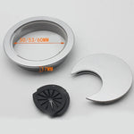10 miếng nắp lỗ hộp ren tròn nhựa cho bàn máy tính, đường kính lỗ: 53mm, 53mm