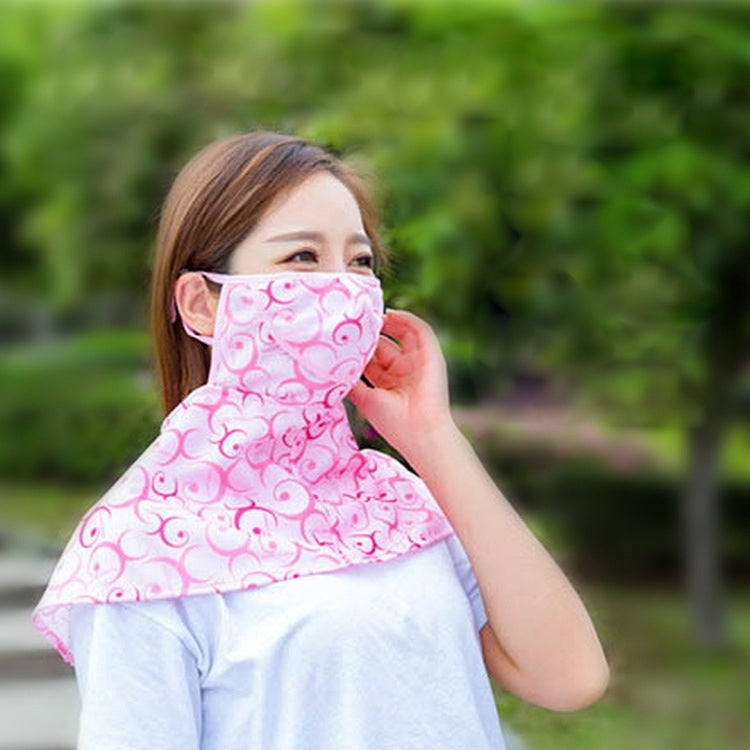 Khăn choàng mùa hè chống tia UV, mặt nạ bảo vệ cổ khi đi xe, khẩu trang chống nắng ngoài trời, giao màu ngẫu nhiên, mặt nạ chống UV