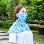 Khăn choàng mùa hè chống tia UV, mặt nạ bảo vệ cổ khi đi xe, khẩu trang chống nắng ngoài trời, giao màu ngẫu nhiên, mặt nạ chống UV