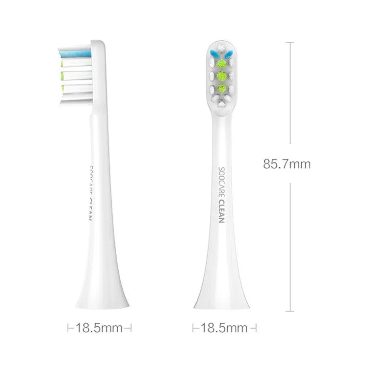 2 Cái Đầu Bàn Chải Thay Thế Làm Sạch Chung Chính Hãng Xiaomi Youpin Dùng Cho Bàn Chải Đánh Răng Điện Xiaomi Soocare Sonic (HC7711W), Màu Đen Làm Sạch Chung