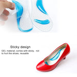 Lót giày gel silicone massage hỗ trợ vòm chân cho nữ, chỉnh hình bàn chân bẹt, ngăn ngừa đau chân, đệm giày cao gót, giao màu ngẫu nhiên