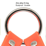 Dây kéo chống rối 2 trong 1 cho chó bằng chất liệu TPU, Dây dắt chó đôi, Chiều dài: 25 cm, 2 trong 1 (Đỏ)