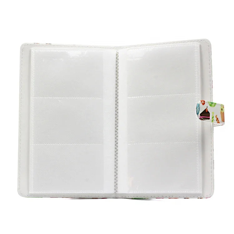 Album ảnh tinh tế 32 trang loại chèn sáng tạo DIY PU mini 3 inch họa tiết bánh tráng miệng cho Polaroid, bánh tráng miệng