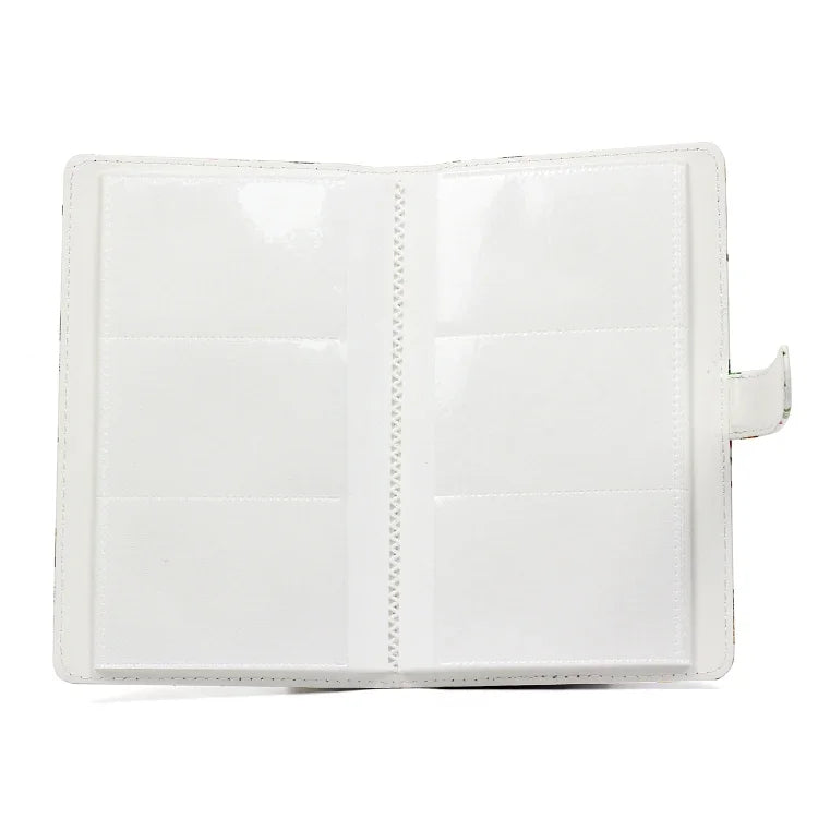 Album ảnh tinh tế 32 trang loại chèn sáng tạo DIY PU mini 3 inch họa tiết xương rồng hồng hạc cho Polaroid, xương rồng hồng hạc