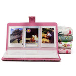 Album ảnh tinh tế 32 trang loại chèn sáng tạo DIY PU mini 3 inch họa tiết hồng hạc hồng cho Polaroid, hồng hạc hồng