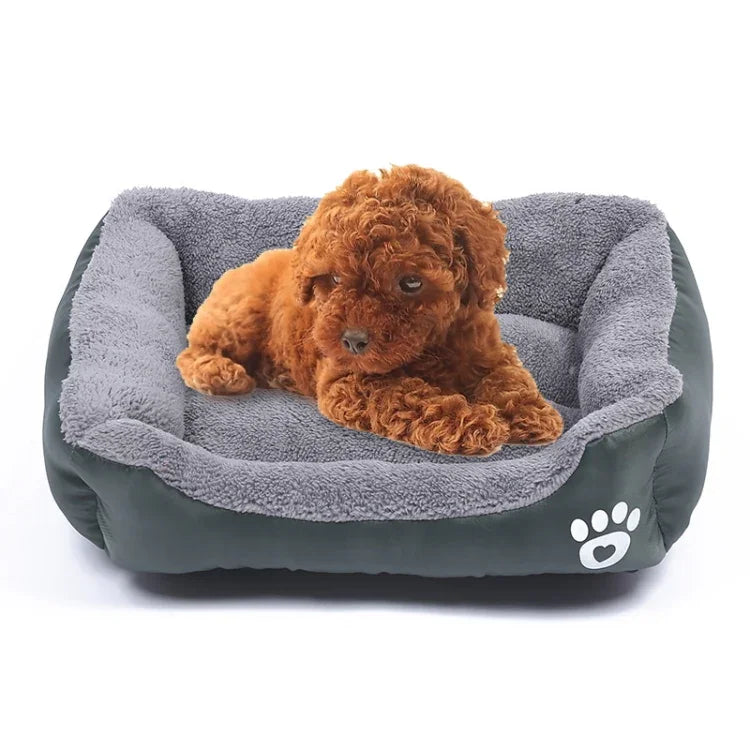 Thảm chuồng chó giữ ấm bốn mùa chính hãng màu kẹo, thảm chó Teddy, Kích thước: L, 66×50×14cm, Kích thước: L