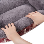Thảm chuồng chó giữ ấm bốn mùa chính hãng màu kẹo, thảm chó Teddy, Kích thước: L, 66×50×14cm, Kích thước: L