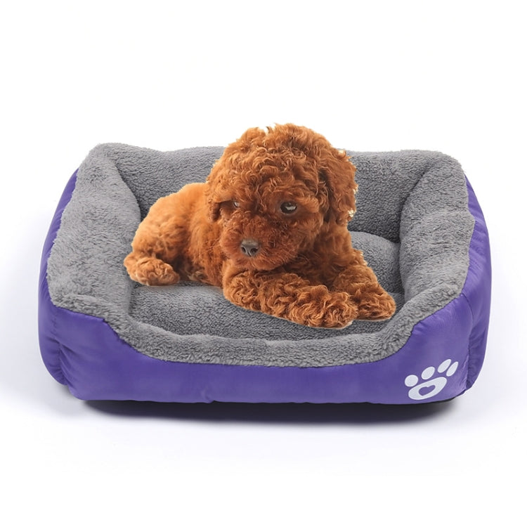 Thảm chuồng chó giữ ấm bốn mùa chính hãng màu kẹo, thảm chó Teddy, Kích thước: L, 66×50×14cm, Kích thước: L