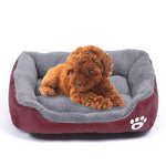 Thảm chuồng chó giữ ấm bốn mùa chính hãng màu kẹo, thảm chó Teddy, Kích thước: L, 66×50×14cm, Kích thước: L