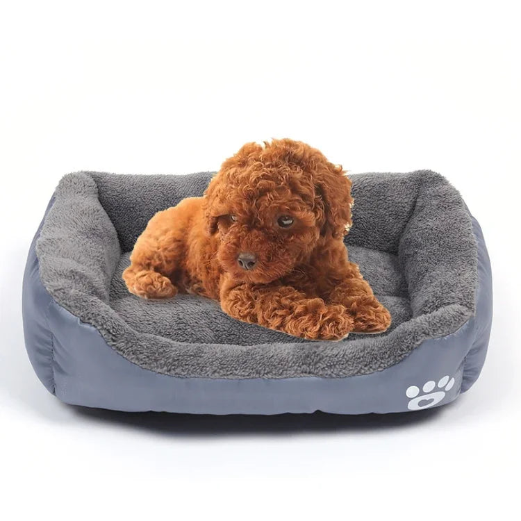 Thảm chuồng chó giữ ấm bốn mùa chính hãng màu kẹo, thảm chó Teddy, Kích thước: M, 54×42×12cm, Kích thước: M