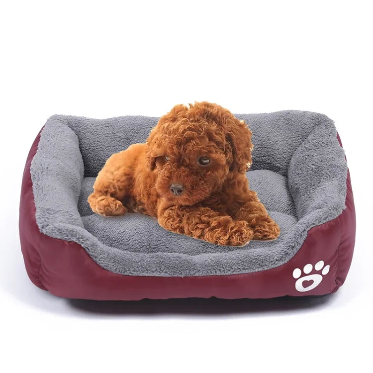 Thảm chuồng chó giữ ấm bốn mùa chính hãng màu kẹo, thảm chó Teddy, Kích thước: M, 54×42×12cm, Kích thước: M