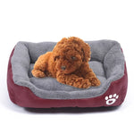 Thảm chuồng chó giữ ấm bốn mùa chính hãng màu kẹo, thảm chó Teddy, Kích thước: S, 43×32×10cm, Kích thước: S