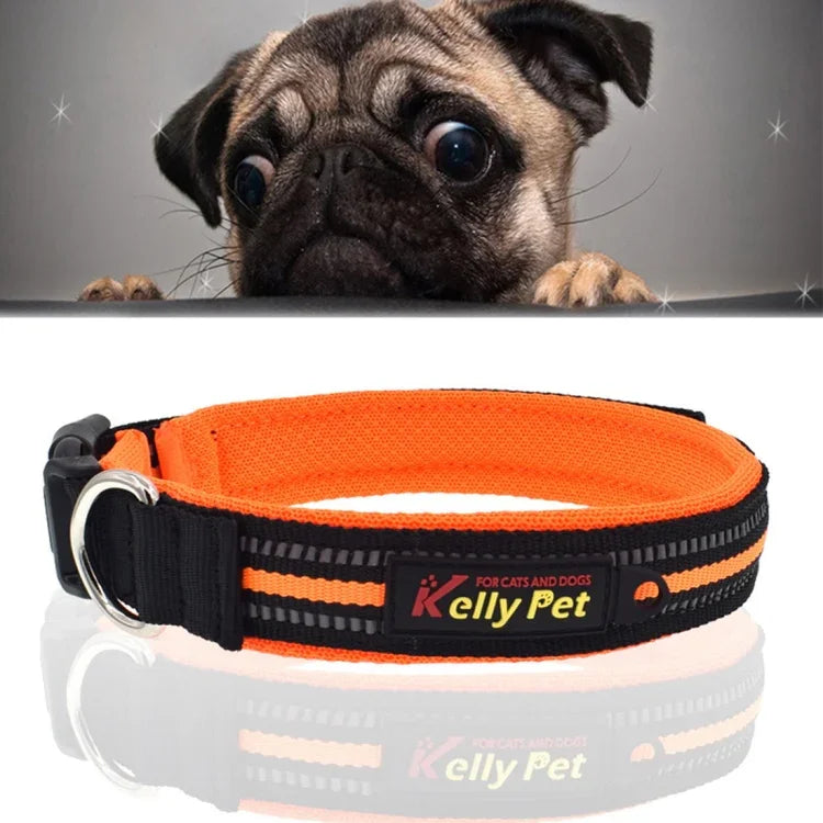Dây dắt thú cưng polyester phản quang thoáng khí, vòng cổ thú cưng, Kích thước: S, 2.0*35*40cm, Kích thước: S, 2.0*35*40cm
