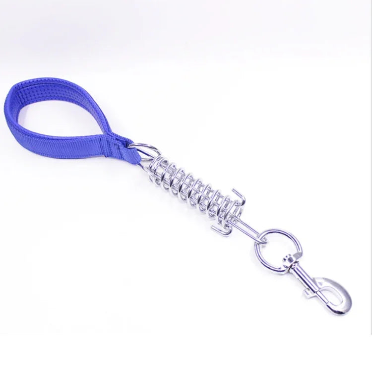 Dây kéo đệm tay cầm bọt lò xo chống nổ cho chó trung và lớn, dây xích ngắn, Kích thước: 3mm*40cm, Chiều rộng bọt: 2cm, Kích thước: 3mm*40cm, Chiều rộng bọt: 2cm