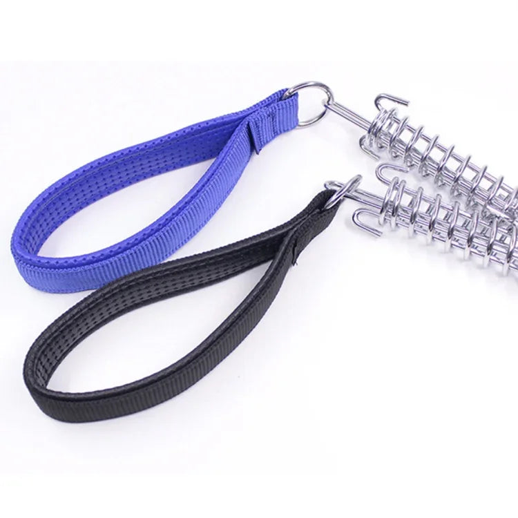 Dây kéo đệm tay cầm bọt lò xo chống nổ cho chó trung và lớn, dây xích ngắn, Kích thước: 3mm*40cm, Chiều rộng bọt: 2cm, Kích thước: 3mm*40cm, Chiều rộng bọt: 2cm