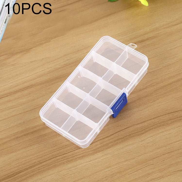 Hộp nhựa tổ chức lưới tháo rời 10 chiếc cho trang sức, bông tai, móc câu, phụ kiện nhỏ, kích thước: nhỏ, 10 ngăn, 10 ngăn (Trắng+Xanh), 10 ngăn (Hồng+Xanh), 10 ngăn (Cam+Xanh), 10 ngăn (Tím+Xanh), 10 ngăn (Trắng+Hồng)