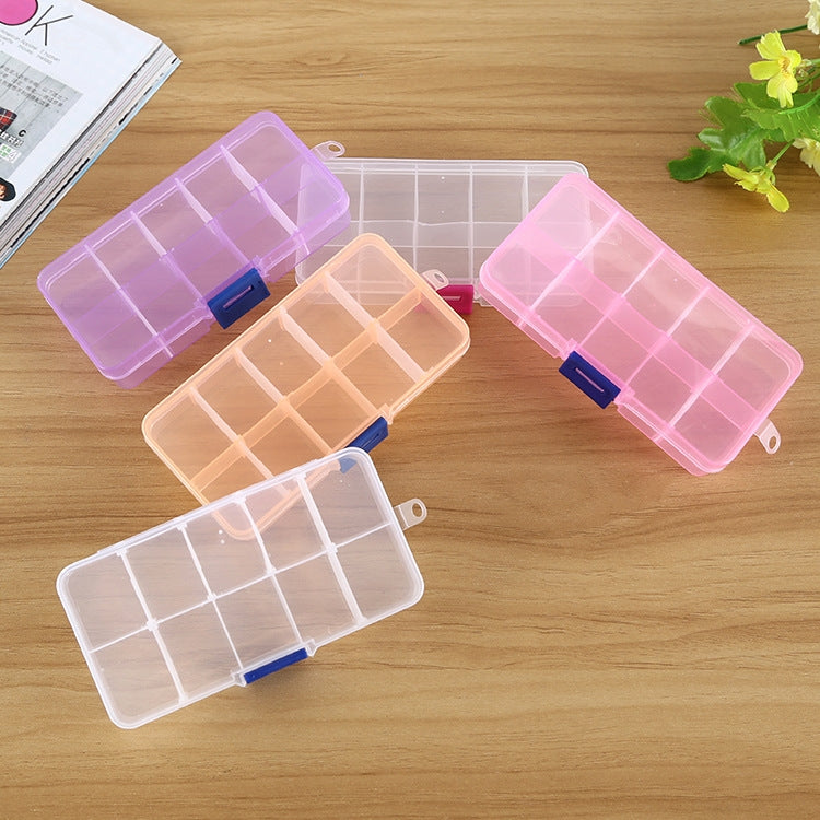Hộp nhựa tổ chức lưới tháo rời 10 chiếc cho trang sức, bông tai, móc câu, phụ kiện nhỏ, kích thước: nhỏ, 10 ngăn, 10 ngăn (Trắng+Xanh), 10 ngăn (Hồng+Xanh), 10 ngăn (Cam+Xanh), 10 ngăn (Tím+Xanh), 10 ngăn (Trắng+Hồng)