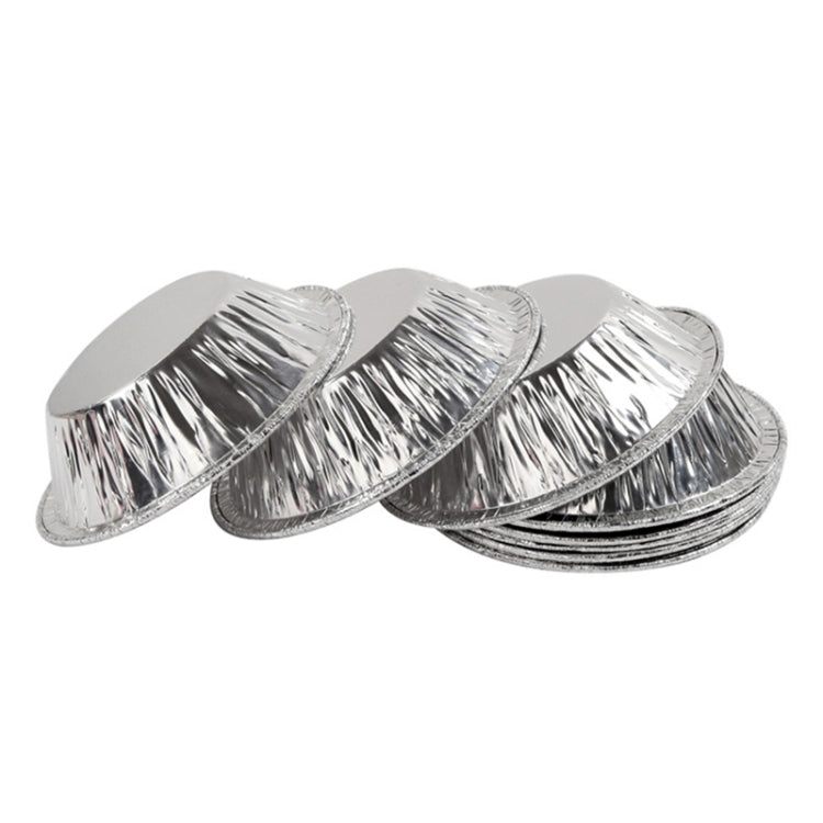 100 cái / gói cốc giấy bạc đựng bánh tart trứng, kích thước: 7,5 x 4 x 2cm