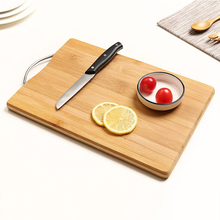Thớt tre hình chữ nhật dày dặn cho nhà bếp, kích thước: 30cm x 20cm