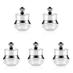 Hộp đựng du lịch acrylic có nắp kín cứng, phù hợp đựng kem mặt, tay, cơ thể, 5ml