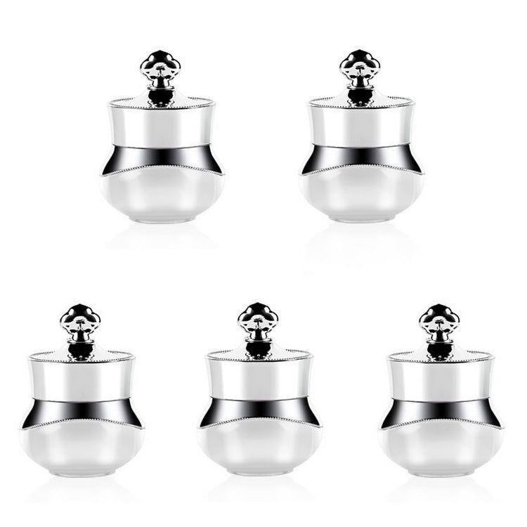 Hộp đựng du lịch acrylic có nắp kín cứng, phù hợp đựng kem mặt, tay, cơ thể, 5ml