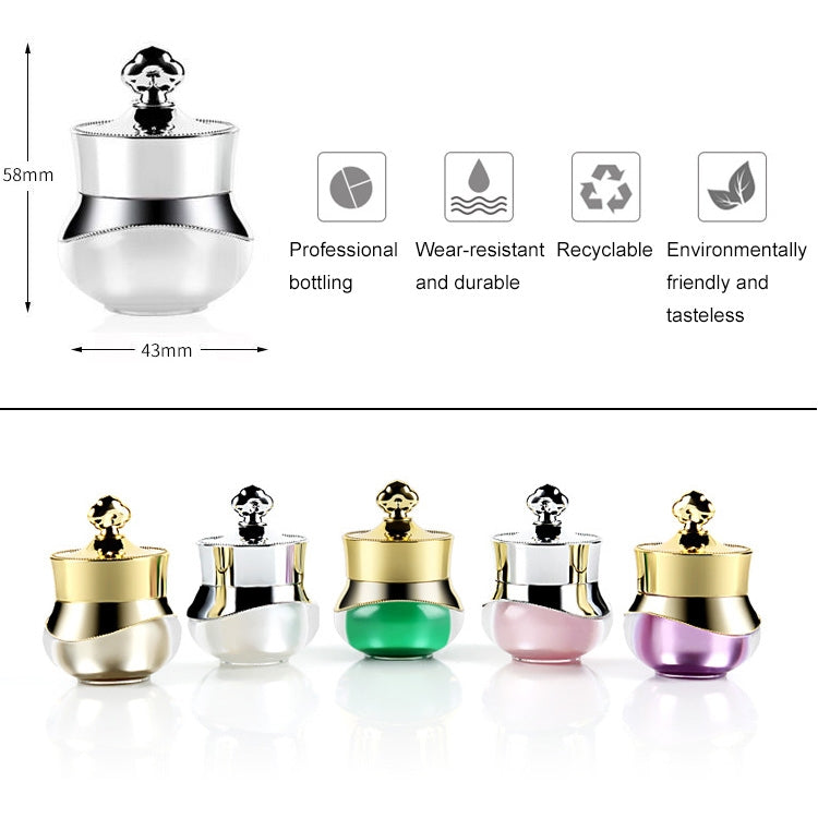 Hộp đựng du lịch acrylic có nắp kín cứng, phù hợp đựng kem mặt, tay, cơ thể, 5ml