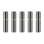 Bình xịt nước hoa thủy tinh mini có thể đổ lại, phun sương mịn, vỏ kim loại, 5ml