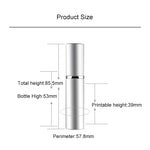 Bình xịt nước hoa thủy tinh mini có thể đổ lại, phun sương mịn, vỏ kim loại, 5ml