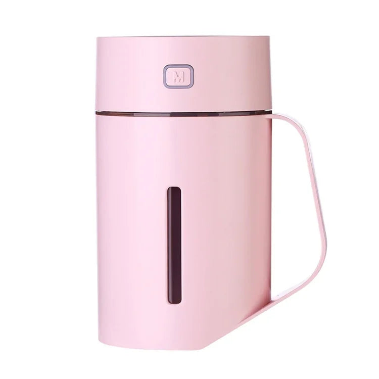 Máy tạo độ ẩm thông minh hình cốc nước ML-S2, đèn LED ban đêm im lặng, máy phun sương tạo ẩm không khí