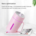 Máy tạo độ ẩm thông minh hình cốc nước ML-S2, đèn LED ban đêm im lặng, máy phun sương tạo ẩm không khí