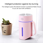 Máy tạo độ ẩm thông minh hình cốc nước ML-S2, đèn LED ban đêm im lặng, máy phun sương tạo ẩm không khí